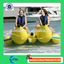 Barco inflable del banana del juego del deporte de agua, barco inflable inflable del banana de la alta calidad del barco del pak del norte para la venta